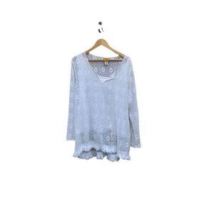 Ruby Rox White Lace Top 1X
